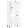 vidaXL Highboard Wei&szlig; 69,5x34x180 cm Holzwerkstoff