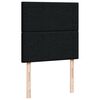 vidaXL Boxspringbett mit Matratze Schwarz 100x200 cm Stoff