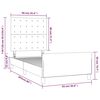 vidaXL Bettgestell mit Kopfteil Rosa 90x200 cm Samt