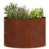 vidaXL Pflanzenring Braun 30 x 30 x 20 cm Wetterfeststahl