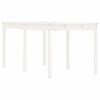 vidaXL Gartentisch Wei&szlig; 159,5x82,5x76 cm Massivholz Kiefer