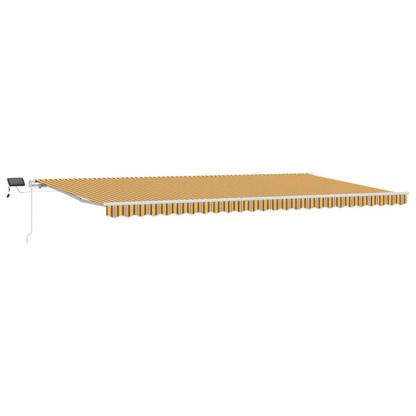 vidaXL Einziehbare Markise Mehrfarbig 600 x 300 cm Stoff und Stahl