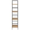 vidaXL B&uuml;cherregal 4 Regalb&ouml;den Eiche 60&times;27,6&times;124,5 cm Holzwerkstoff