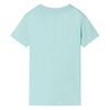 Kinder-T-Shirt Helles Minzgr&uuml;n 116