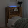vidaXL Kopfteil mit Regal Altholz 100 x 15 x 103,5 cm Holzwerkstoff