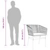 vidaXL 5-tlg. Garten-Essgruppe mit Kissen Grau Poly Rattan Glas