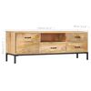 vidaXL TV-Schrank 130x30x45 cm Massivholz Mango