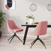 vidaXL Esszimmerst&uuml;hle 2 Stk. Rosa Samt