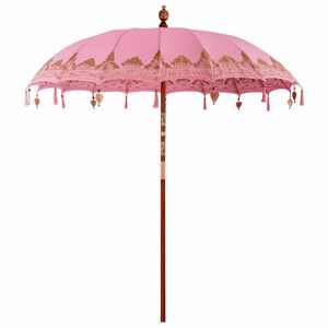 vidaXL Balinesischer Sonnenschirm Rosa 215 x 215 x 260 cm