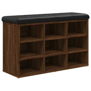 vidaXL Schuhbank Braun Eichen-Optik 82x32x50 cm Holzwerkstoff