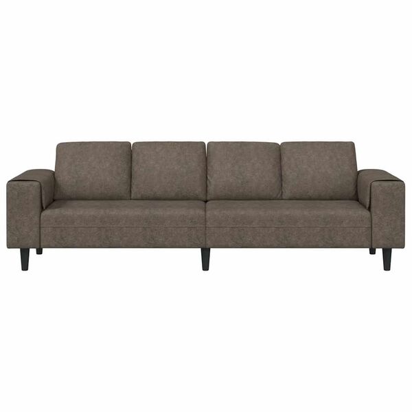 vidaXL Wohnzimmer Couch Dunkelgrau 250 x 77 x 76 cm