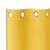 vidaXL Verdunkelungs-Vorh&auml;nge mit Ringen 2 pcs Senfgelb 225 x 140 cm