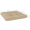 vidaXL Palettenkissen 2 Stk. Beige Stoff
