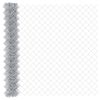 vidaXL Zaun mit Pfosten Silber 1,5 x 10 m Stahl