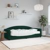 vidaXL Tagesbett mit Matratze Dunkelgr&uuml;n 90x200 cm Samt