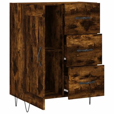 vidaXL Sideboard Räuchereiche 69,5x34x90 cm Holzwerkstoff