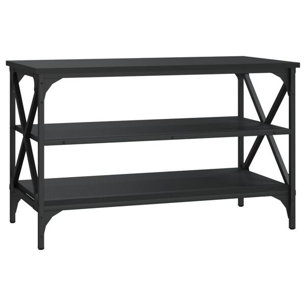 vidaXL TV-Schrank Schwarz 80x40x50 cm Holzwerkstoff