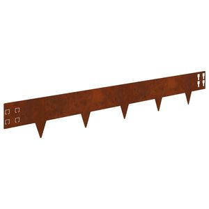 vidaXL Raseneinfassung 20 stk. 100 x 15 cm Stahl Rostig