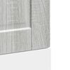 vidaXL Geschirrsp&uuml;lerblende Porto Grau Sonoma 45x1,5x67 cm
