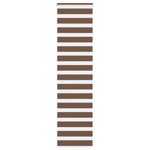 vidaXL Doppelrollo Braun 55x230 cm Stoffbreite 50,9 cm Polyester