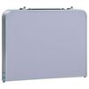 vidaXL Klappbarer Campingtisch Wei&szlig; Aluminium 60 x 40 cm