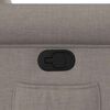 vidaXL Relaxsessel mit Aufstehhilfe Taupe Stoff