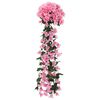 vidaXL Weihnachtskr&auml;nze Blumen 3 Stk. Rosa 85 cm
