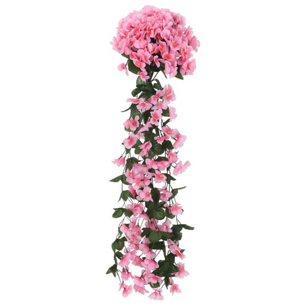 vidaXL Weihnachtskr&auml;nze Blumen 3 Stk. Rosa 85 cm