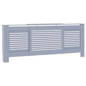 vidaXL MDF Heizk&ouml;rperverkleidung Grau 205 cm