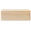 vidaXL Holzkiste mit Deckel 40x30x13 cm Massivholz Kiefer