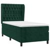 vidaXL Boxspringbett mit Matratze Dunkelgr&uuml;n 100x200 cm Samt