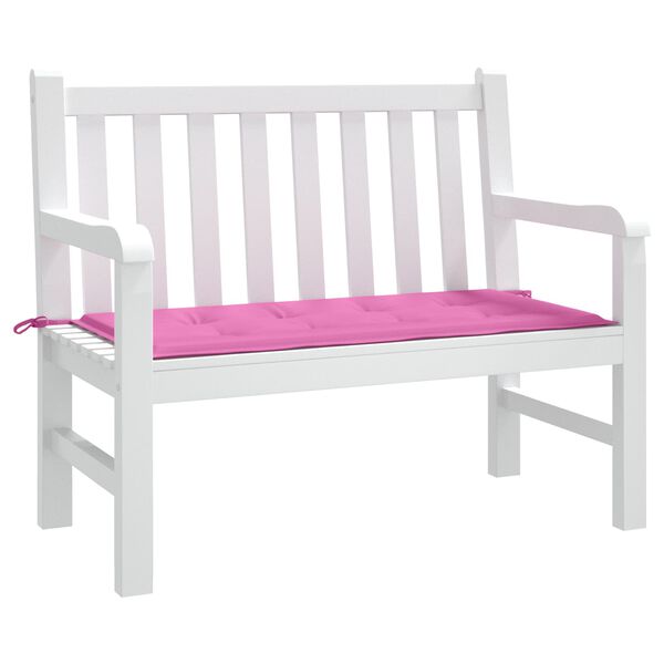 vidaXL Stuhlpolster Uni Rosa 120 x 50 x 3 cm Oxford-Stoff