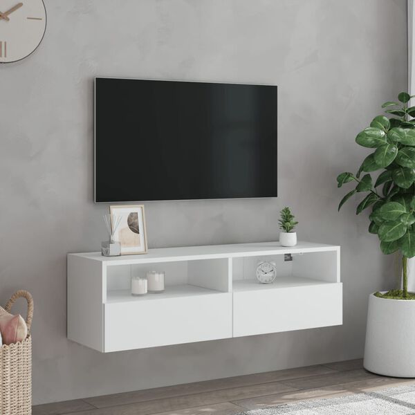 vidaXL TV-Wandschrank Wei&szlig; 100x30x30 cm Holzwerkstoff