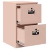 vidaXL Aktenschrank Rosa 44 x 50 x 106,5 cm Kaltgewalzter Stahl