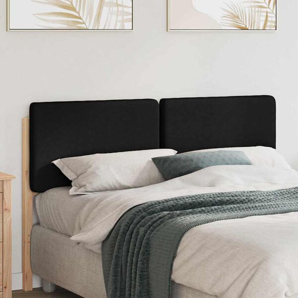 vidaXL Gepolstertes Kopfteil mit Kopfteil Braun und Schwarz 135 cm