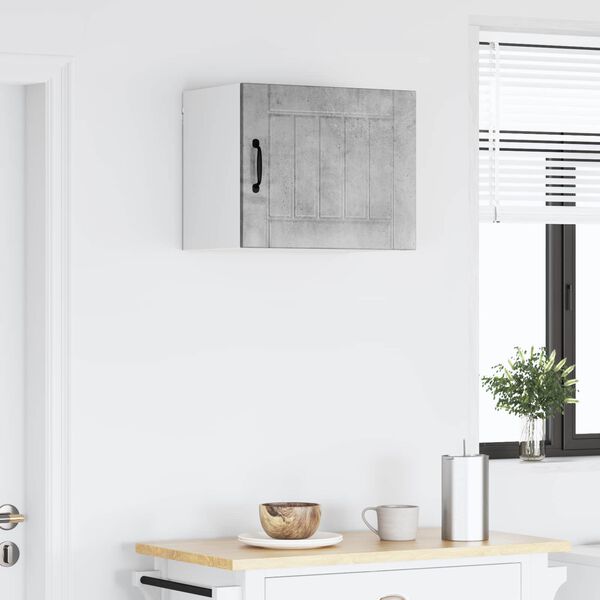 vidaXL K&uuml;chenschrank Lucca Beton Grau 50 x 31 x 40 cm Holzwerkstoff
