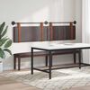 vidaXL H&auml;ngevorderseite Uni Dunkelbraun 210 x 55 x 5 cm Antikes PU