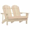vidaXL Adirondack-Gartenbank 2-Sitzer Massivholz Tanne