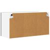 vidaXL H&auml;ngeschrank mit T&uuml;r Schwarze Eiche und Wei&szlig; 80 x 31 x 40 cm