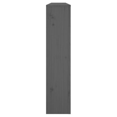 vidaXL Heizkörperverkleidung Grau 153x19x84 cm Massivholz Kiefer