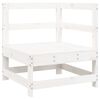 vidaXL 10-tlg. Garten-Sofagarnitur Wei&szlig; Massivholz Kiefer