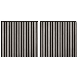 vidaXL Wandpaneele 2 pcs Grau 60,5 x 60 cm