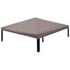vidaXL Pavillon Abdeckung Taupe 300 x 300 cm Polyester und Stahl