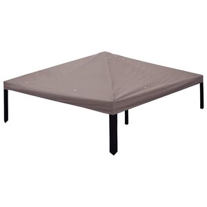vidaXL Pavillon Abdeckung Taupe 300 x 300 cm Polyester und Stahl