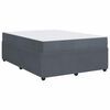 vidaXL Bettrahmen mit Matratze Dunkelgrau 160 x 200 cm Stoff