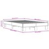 vidaXL Bettgestell Schwarz 120x200 cm Holzwerkstoff und Metall
