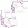 vidaXL Massage Relaxsessel Schwarz 71 x 98 x 106 cm Kunstleder