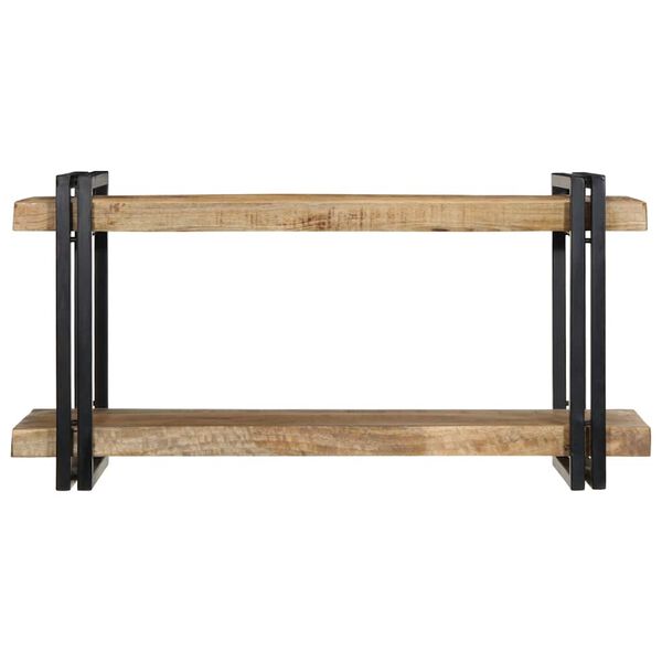 vidaXL Wandregal 90x33x45 cm Raues Massivholz Mango