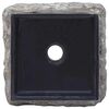 vidaXL Waschbecken Schwarz 30x30x13 cm Marmor