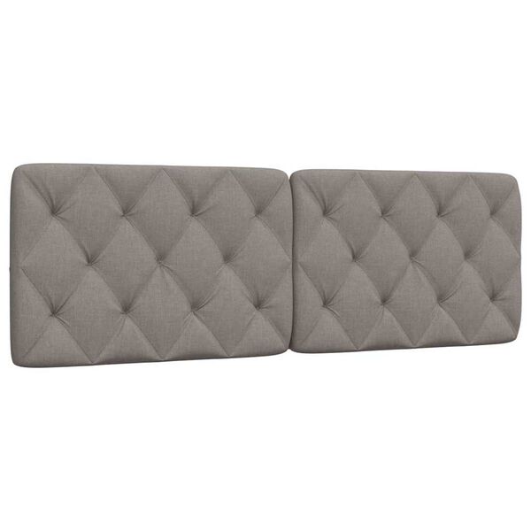 vidaXL Kopfteil-Kissen Taupe 160 cm Stoff
